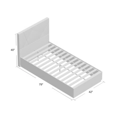 Contemporary Elegance: Sleek Twin Bed for Modern Living