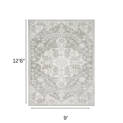 Timeless Traditional Woven Area Rug – Machine-Woven Polypropylene, Medium Pile, Durable and Easy to Clean