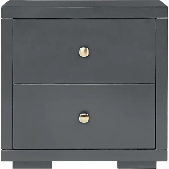 Modern Sophistication 2-Piece Queen Platform Bedroom Set with Sleek Headboard and Footboard in Solid Wood