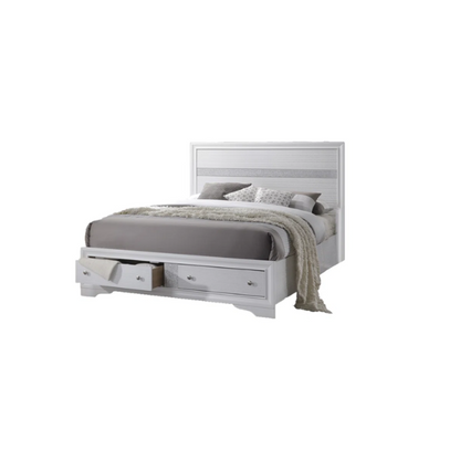 Minimalist Elegance Platform 5-Piece Queen Bedroom Set – Stylish, Cozy, and Tastefully Adorned