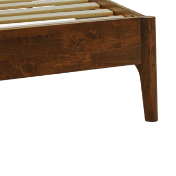 Timeless Solid Wood King Size Bed Frame with Headboard – Scandinavian Platform Design for Effortless Elegance and Comfort