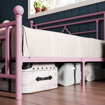 Durable Metal Platform Bed – Full Double Size with Sturdy Frame and Modern Design