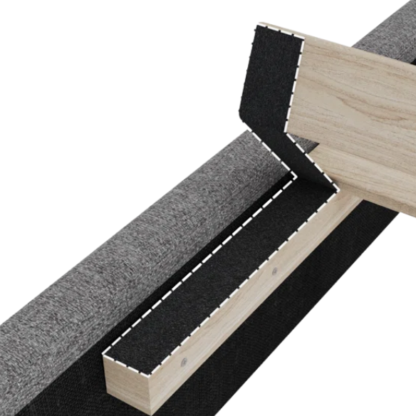 Modern Queen Size Upholstered Platform Bed with Deluxe Wingback and Linen Blend Fabric