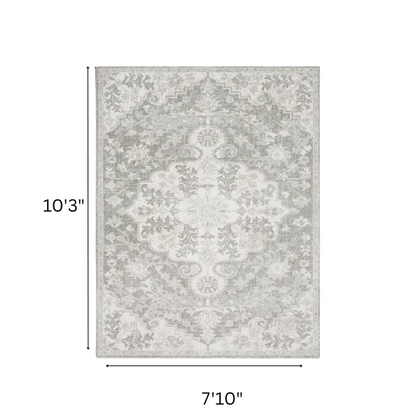 Timeless Traditional Woven Area Rug – Machine-Woven Polypropylene, Medium Pile, Durable and Easy to Clean
