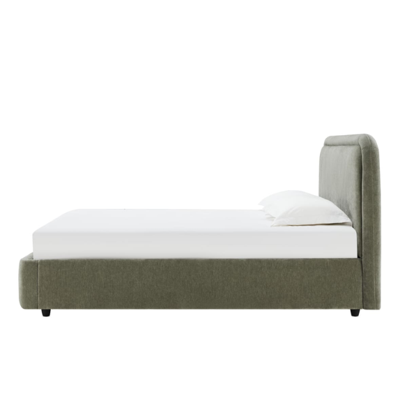 Premium Upholstered Aurora Lift-Up Storage Bed with Elegant Boucle Performance Fabric, Plush Foam-Padded Headboard, and Spacious Under-Bed Storage for a Clutter-Free Bedroom