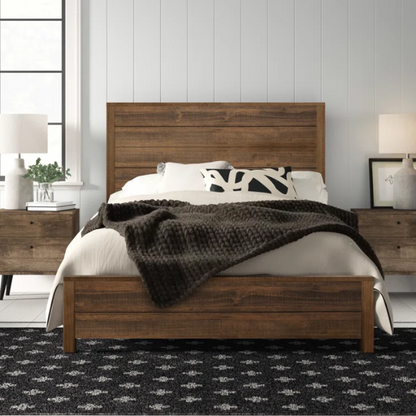 Stylish Wooden Twin 2-Piece Bedroom Set: Elegant Design for Cozy and Functional Spaces