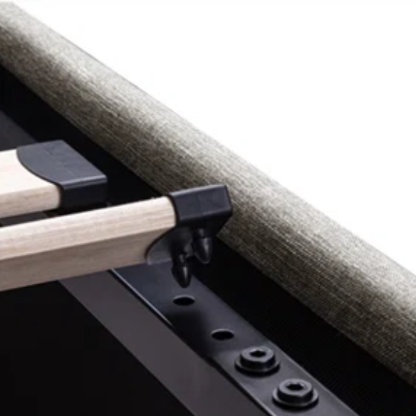 Modern King Size Upholstered Platform Bed with Hydraulic Lift Storage – Sleek Grooved Headboard, Space-Saving Design, and No Box Spring Needed