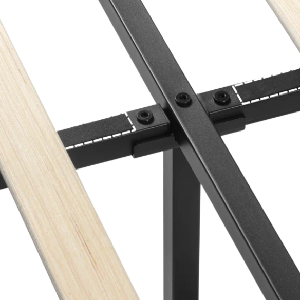 Modern Queen Size Upholstered Platform Bed with Deluxe Wingback and Linen Blend Fabric