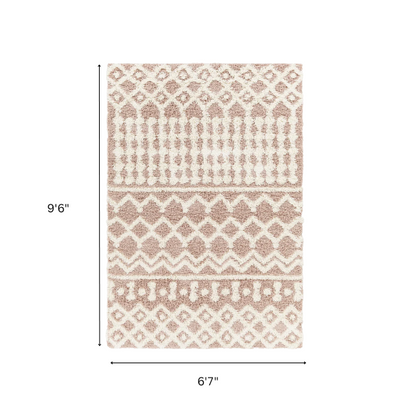 Soft Cozy Woven Shag Bohemian Tribal Area Rug