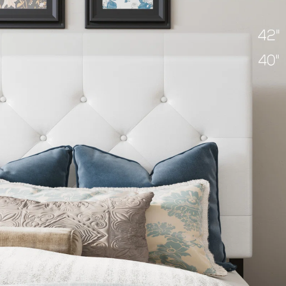 King Size Upholstered Platform Bed with Storage Drawers, Padded Headboard, and Sophisticated Button Tufting