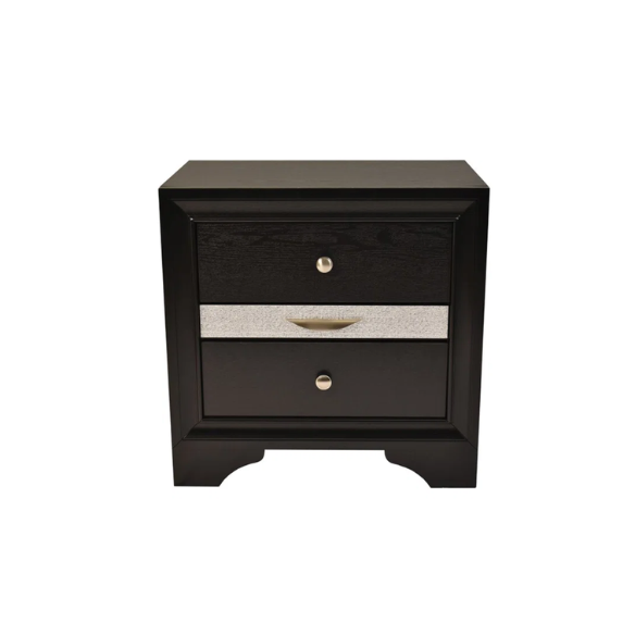 Elegant Full Size 5-Piece Bedroom Set – Featuring a Beautifully Crafted Headboard and Two Functional Storage Drawers for Added Convenience