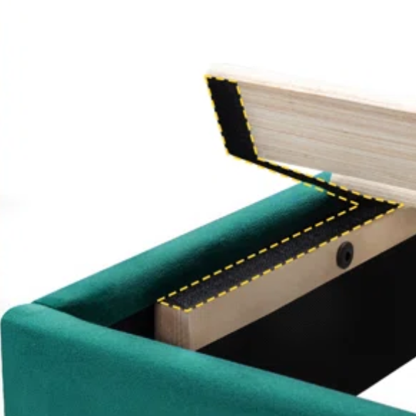 King Size Upholstered Platform Bed with Wingback Headboard – Simple, Elegant Design, Sturdy Wooden Slats, No Box Spring Needed for a Luxurious Sleep Experience