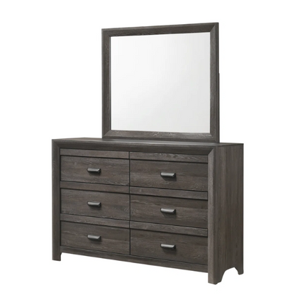 Panel Bedroom Set Special 5-Piece Queen Set – Timeless Elegance with Rich Brown Finish, Decorative Details, and Ample Storage