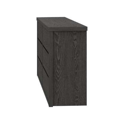 Modern 46.46'' 6-Drawer Double Dresser with Hidden Handles and Wood Grain Finish