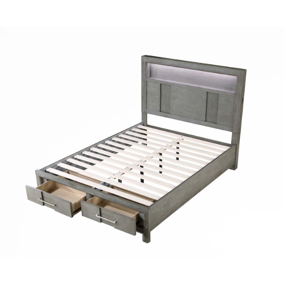 Elegant Wooden 3-Piece Full Double Size Bedroom Set – Includes Bed, Chest, and Two Nightstands with Timeless Craftsmanship