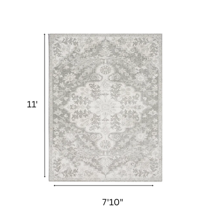 Timeless Traditional Woven Area Rug – Machine-Woven Polypropylene, Medium Pile, Durable and Easy to Clean