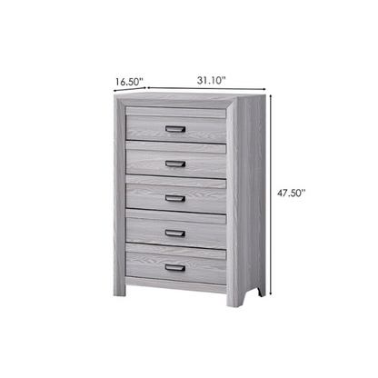 5-Piece Gray Panel Bedroom Set – Understated Elegance with Modern Minimalism, Sleek Lines, and Timeless Style