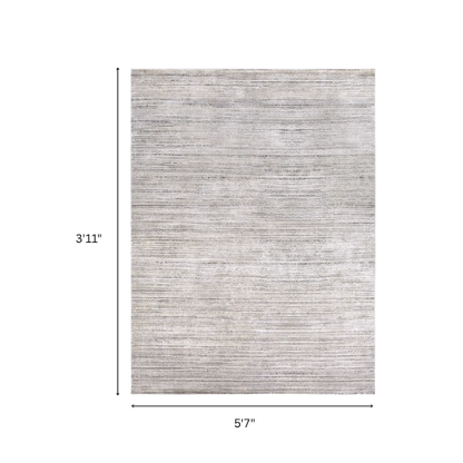 Modern Abstract Gray Area Rug – Stain-Resistant, High-Low Pile, Distressed Ivory Hues for a Relaxed, Stylish Touch
