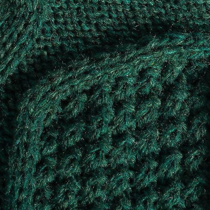 Green Knit Christmas Stocking – Cozy Holiday Decor, Gift Bag & Pet-Friendly Treat Holder