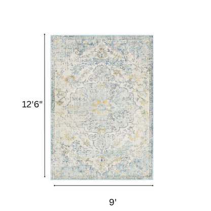 Timeless Traditional Woven Area Rug – Machine-Woven Polypropylene, Medium Pile, Durable and Easy to Clean