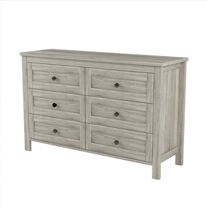 3-Piece Farmhouse Queen Bedroom Set – Platform Bed with Sliding Door Storage Headboard and Charging, Nightstand, and Dresser – Modern Design with Ample Storage
