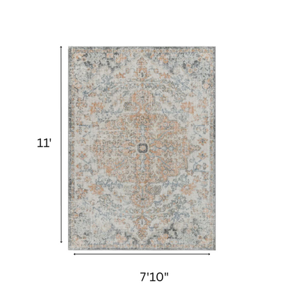 Timeless Traditional Woven Area Rug – Machine-Woven Polypropylene, Medium Pile, Durable and Easy to Clean