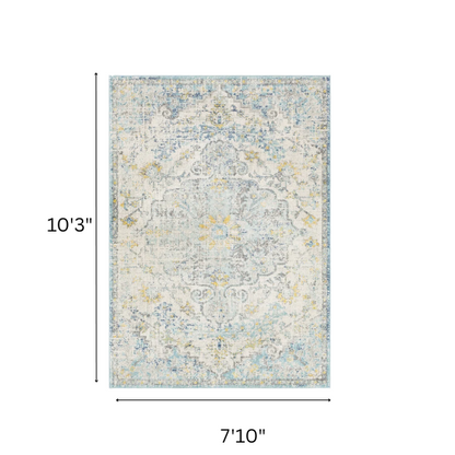 Timeless Traditional Woven Area Rug – Machine-Woven Polypropylene, Medium Pile, Durable and Easy to Clean