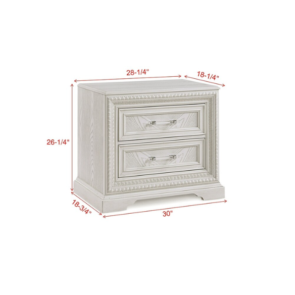 5-Piece Cream Panel Bedroom Set – Serene and Elegant Design for a Tranquil, Timeless Retreat