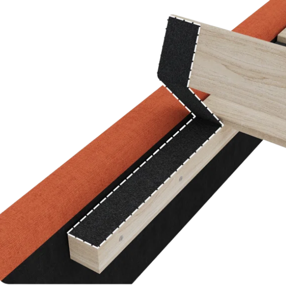 Modern Queen Size Upholstered Platform Bed with Deluxe Wingback and Linen Blend Fabric