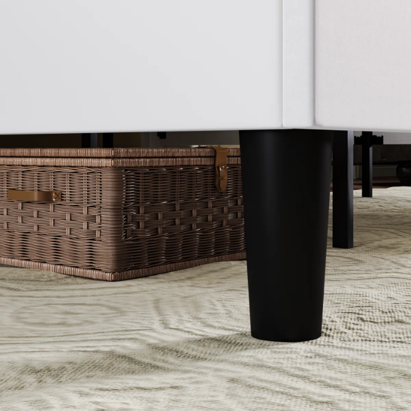 Luxurious King Size Upholstered Velvet Platform Bed with Modern Wingback Headboard – Heavy-Duty Steel Frame, No Box Spring Needed, and Ample Under-Bed Storage