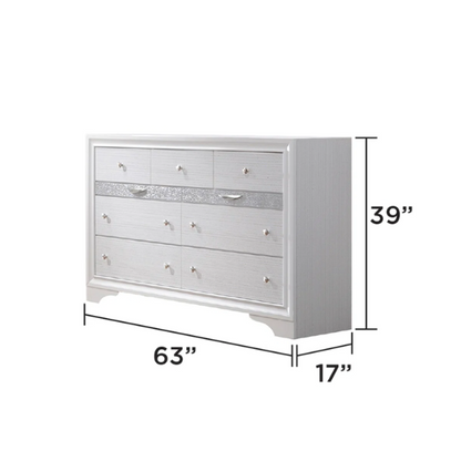 Minimalist Elegance Platform 5-Piece Queen Bedroom Set – Stylish, Cozy, and Tastefully Adorned