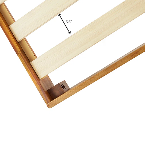 Solid Wood Platform King Size Bed with Headboard – Rustic Wood Frame with Steel Reinforcement for Ultimate Stability and Comfort