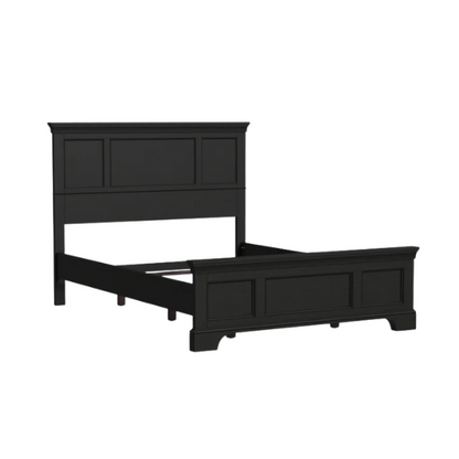 Queen Size Solid Wood Bed with Polished Finish and Classic Design