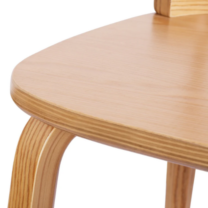 Solid Wood Slat Back Windsor Dining Chairs (Set of 2) – Sturdy, Eco-Friendly Construction with Ergonomic Backrest & Adjustable Foot Pads