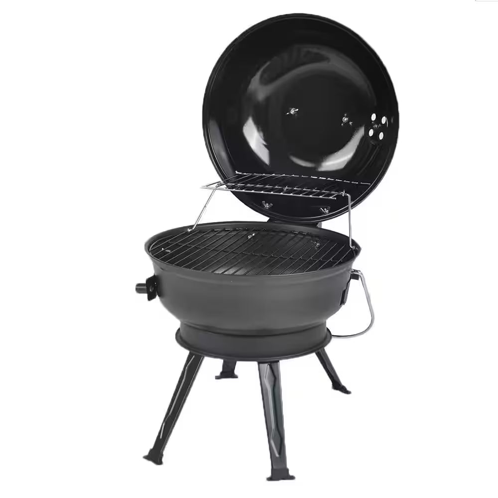 14 In. Portable Charcoal Grill in Red