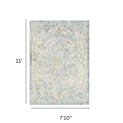 Timeless Traditional Woven Area Rug – Machine-Woven Polypropylene, Medium Pile, Durable and Easy to Clean