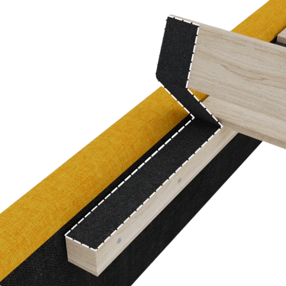 Modern Queen Size Upholstered Platform Bed with Deluxe Wingback and Linen Blend Fabric