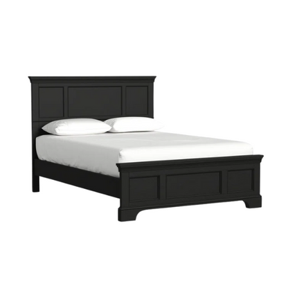 Queen Size Solid Wood Bed with Polished Finish and Classic Design