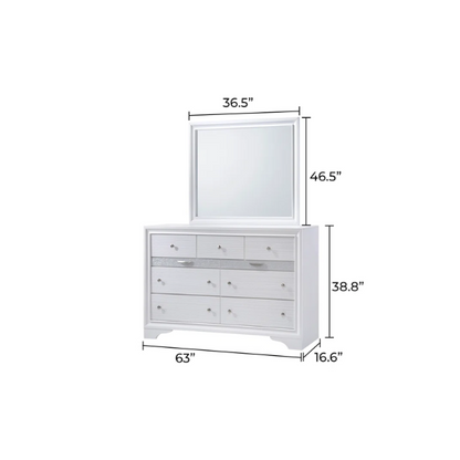 Minimalist Elegance Platform 5-Piece Queen Bedroom Set – Stylish, Cozy, and Tastefully Adorned