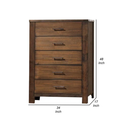 Rustic Cabin-Inspired 3-Piece King Bedroom Set – Durable Bed with Headboard Shelves and Footboard Drawers, Matching Nightstand and Dresser for Ample Storage