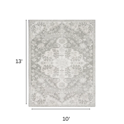 Timeless Traditional Woven Area Rug – Machine-Woven Polypropylene, Medium Pile, Durable and Easy to Clean