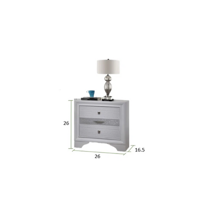 Elegant Full Size 5-Piece Bedroom Set – Featuring a Beautifully Crafted Headboard and Two Functional Storage Drawers for Added Convenience