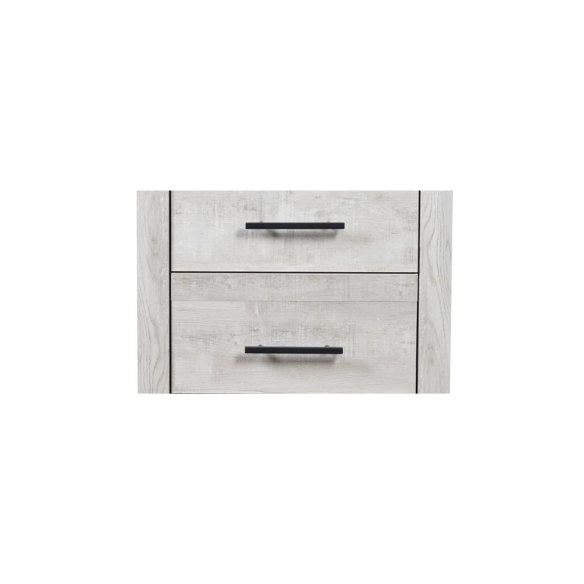 Stylish Light Grey Wooden 5-Piece Twin Bedroom Set: Luxurious Rustic Solid Wood Design