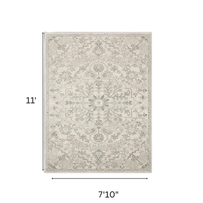 Timeless Traditional Woven Area Rug – Machine-Woven Polypropylene, Medium Pile, Durable and Easy to Clean