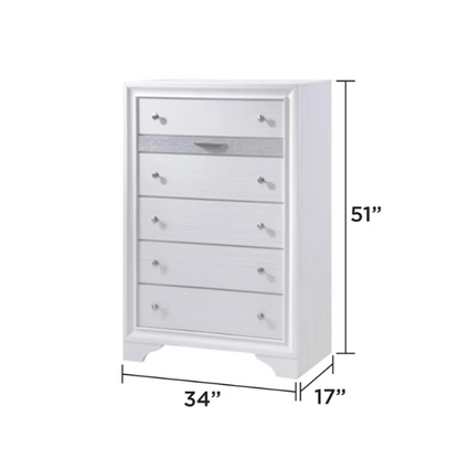 Minimalist Elegance Platform 5-Piece Queen Bedroom Set – Stylish, Cozy, and Tastefully Adorned