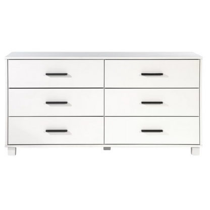 Rustic White King 5-Piece Solid Wood Bedroom Set – Bed, 2 Nightstands, 6-Drawer Dresser, and 5-Drawer Chest