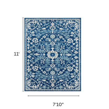 Timeless Traditional Woven Area Rug – Machine-Woven Polypropylene, Medium Pile, Durable and Easy to Clean