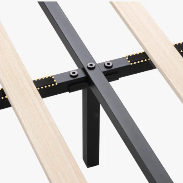 King Size Upholstered Platform Bed with Storage Drawers, Padded Headboard, and Sophisticated Button Tufting