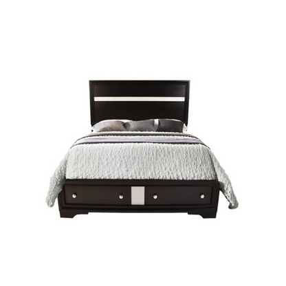Elegant Full Size 5-Piece Bedroom Set – Featuring a Beautifully Crafted Headboard and Two Functional Storage Drawers for Added Convenience