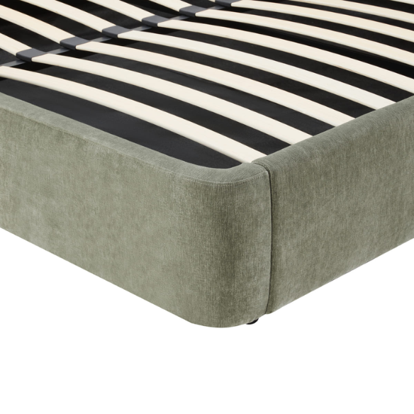 Premium Upholstered Aurora Lift-Up Storage Bed with Elegant Boucle Performance Fabric, Plush Foam-Padded Headboard, and Spacious Under-Bed Storage for a Clutter-Free Bedroom